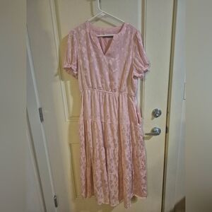 Pink Lace Dress